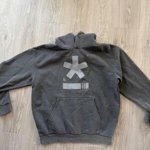 Gray Hoodie with Graphic Design